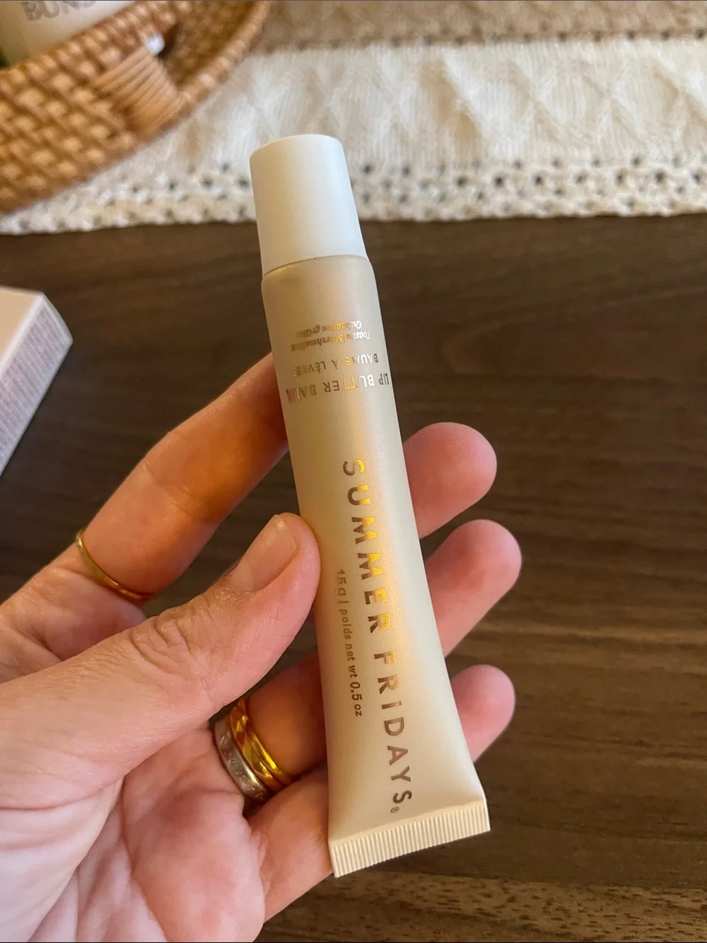 Summer Fridays Lip Butter Balm — Beige Cream Tube